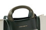 Vince Camuto Bolso Tote en Crema y Verde Oscuro